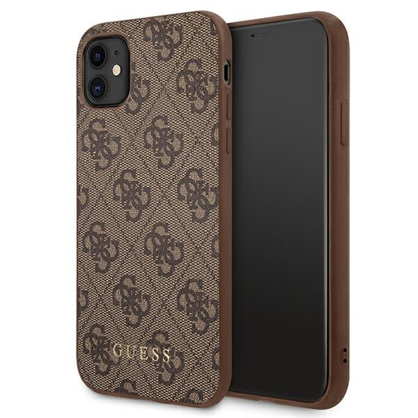 Guess 4G dėklas iPhone 11/XR – rudas -- iPhone 11