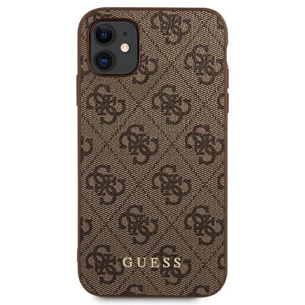 Guess 4G dėklas iPhone 11/XR – rudas -- iPhone 11