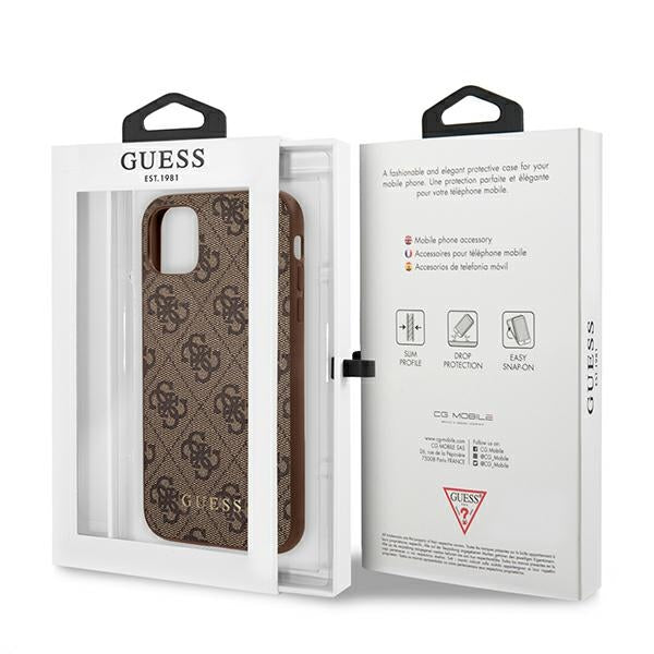 Guess 4G dėklas iPhone 11/XR – rudas -- iPhone 11
