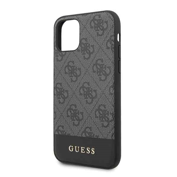 Guess 4G Stripe dėklas iPhone 11/XR – pilkas -- iPhone 11