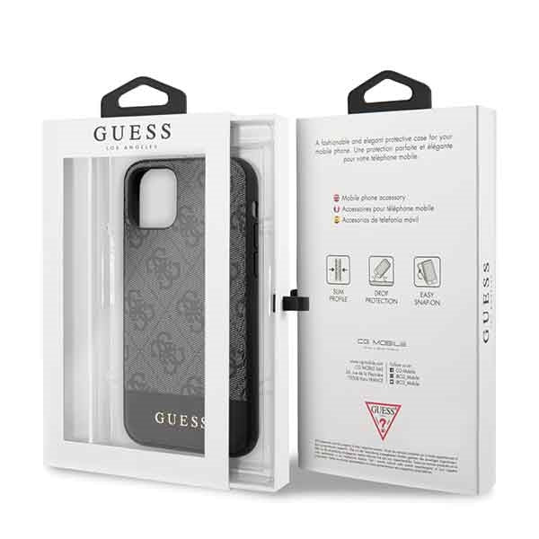 Guess 4G Stripe dėklas iPhone 11/XR – pilkas -- iPhone 11