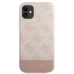 Guess 4G Stripe dėklas iPhone 11 / XR – rožinis -- iPhone 11