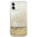 Guess 4G Liquid Glitter dėklas iPhone 11/XR – auksinis -- iPhone 11