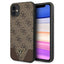 Guess 4G Triangle dėklas iPhone 11/XR 6.1 – rudas -- iPhone 11