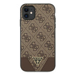 Guess 4G Triangle dėklas iPhone 11/XR 6.1 – rudas -- iPhone 11