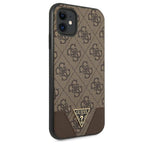 Guess 4G Triangle dėklas iPhone 11/XR 6.1 – rudas -- iPhone 11