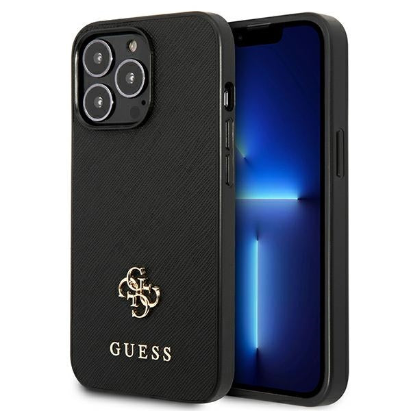 Guess Saffiano dėklas iPhone 13 Pro/13 – juodas
