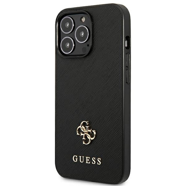 Guess Saffiano dėklas iPhone 13 Pro/13 – juodas