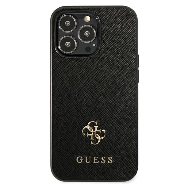 Guess Saffiano dėklas iPhone 13 Pro/13 – juodas