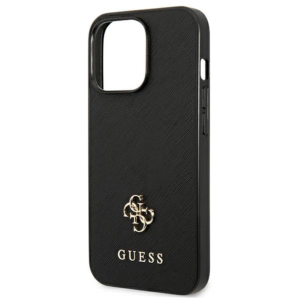 Guess Saffiano dėklas iPhone 13 Pro/13 – juodas