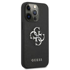 Guess Saffiano 4G dėklas iPhone 13/13 Pro – juodas