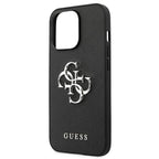 Guess Saffiano 4G dėklas iPhone 13/13 Pro – juodas