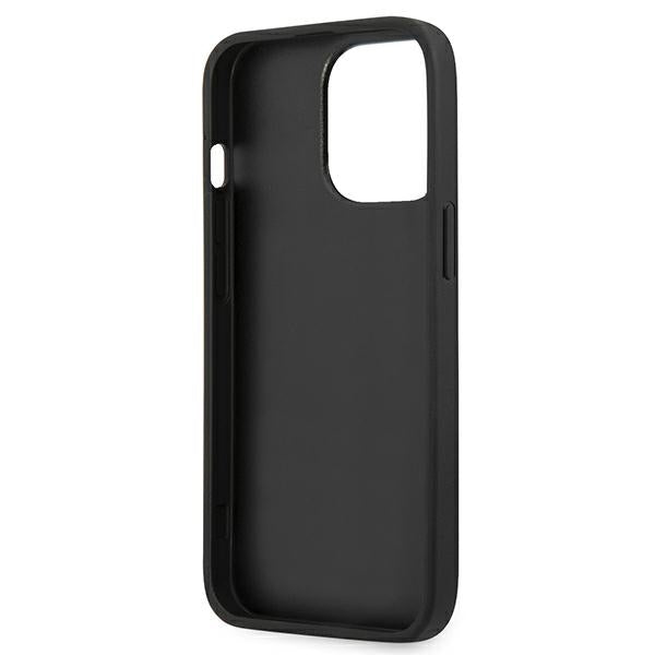 Guess Saffiano 4G dėklas iPhone 13/13 Pro – juodas