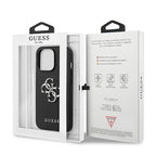 Guess Saffiano 4G dėklas iPhone 13/13 Pro – juodas
