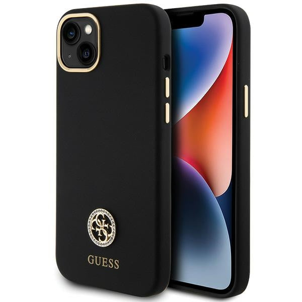 Guess dėklas iPhone 15 Plus / 14 Plus – juodas