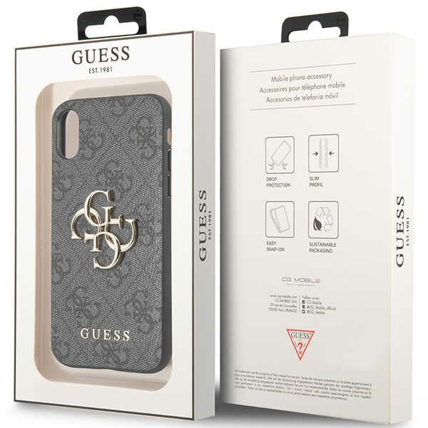 Guess 4G dėklas iPhone X/XS – pilkas -- iPhone X