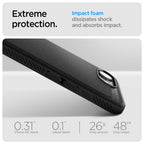 Spigen Rugged Armor MagSafe dėklas iPhone 16e – juodas