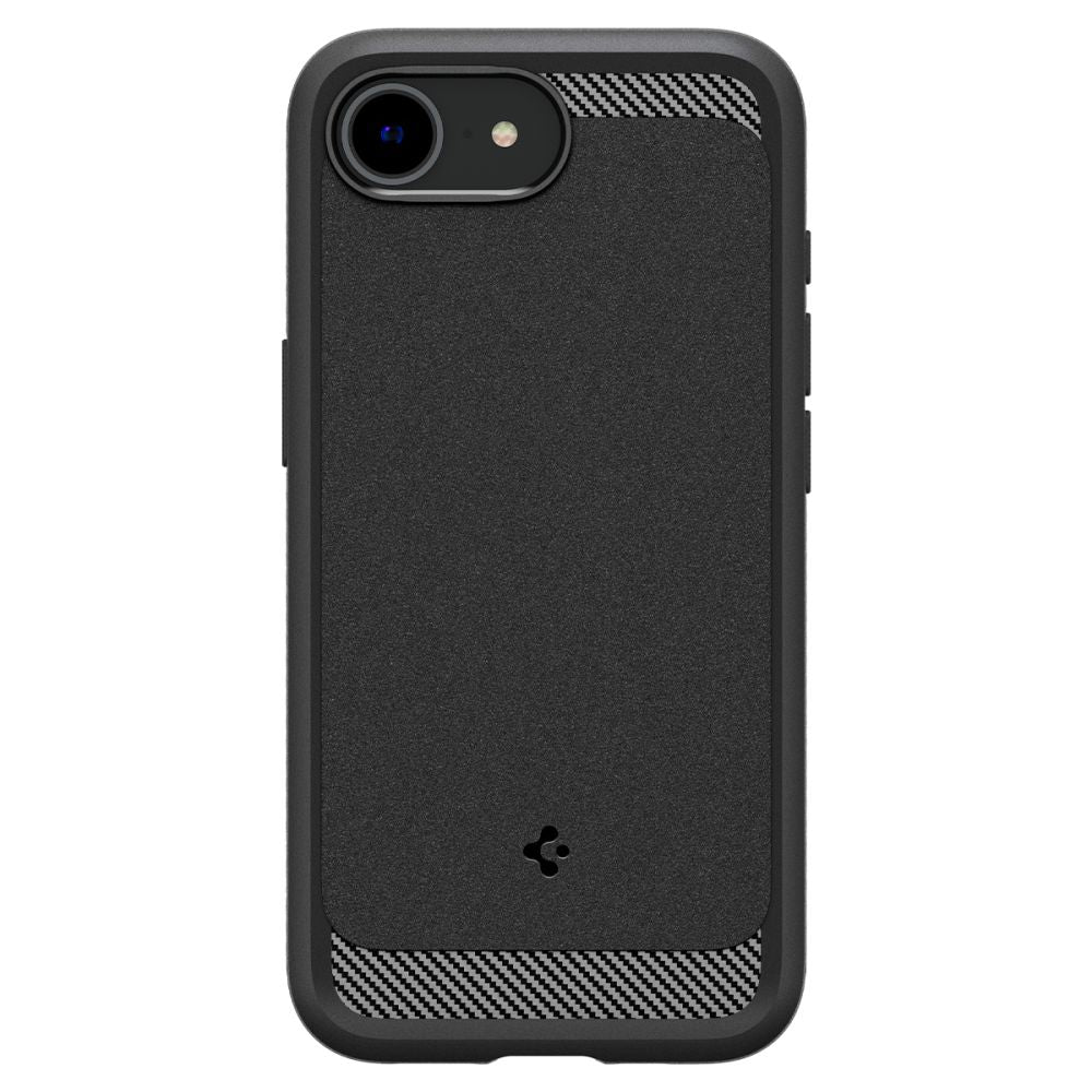 Spigen Rugged Armor MagSafe dėklas iPhone 16e – juodas