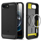 Spigen Rugged Armor MagSafe dėklas iPhone 16e – juodas