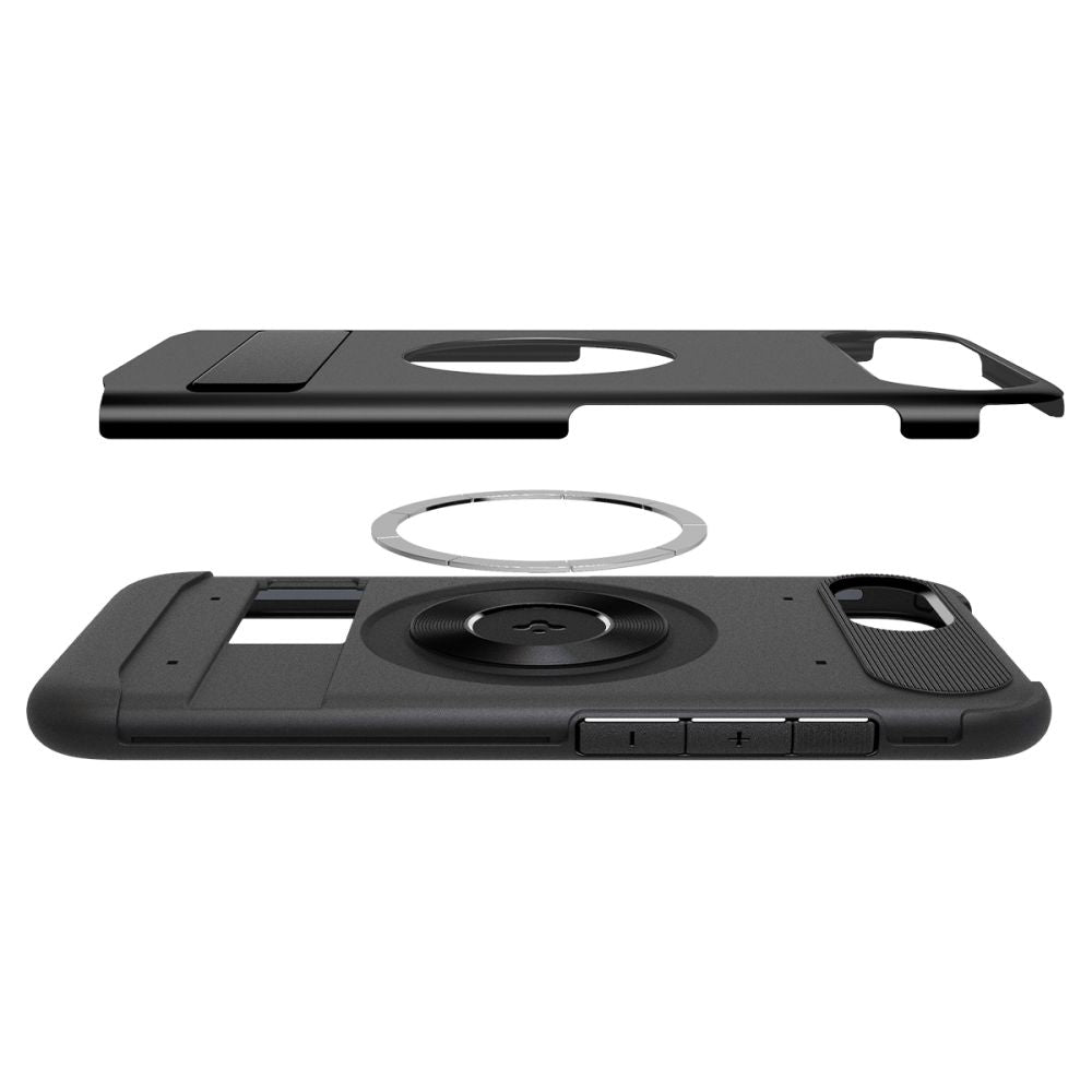 Spigen Slim Armor MagSafe dėklas iPhone 16e – juodas