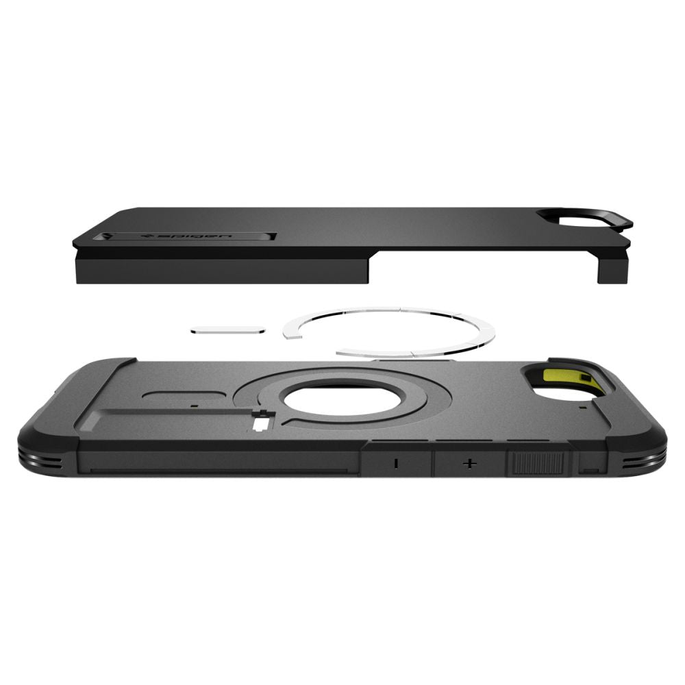 Spigen Tough Armor MagSafe dėklas iPhone 16e – juodas