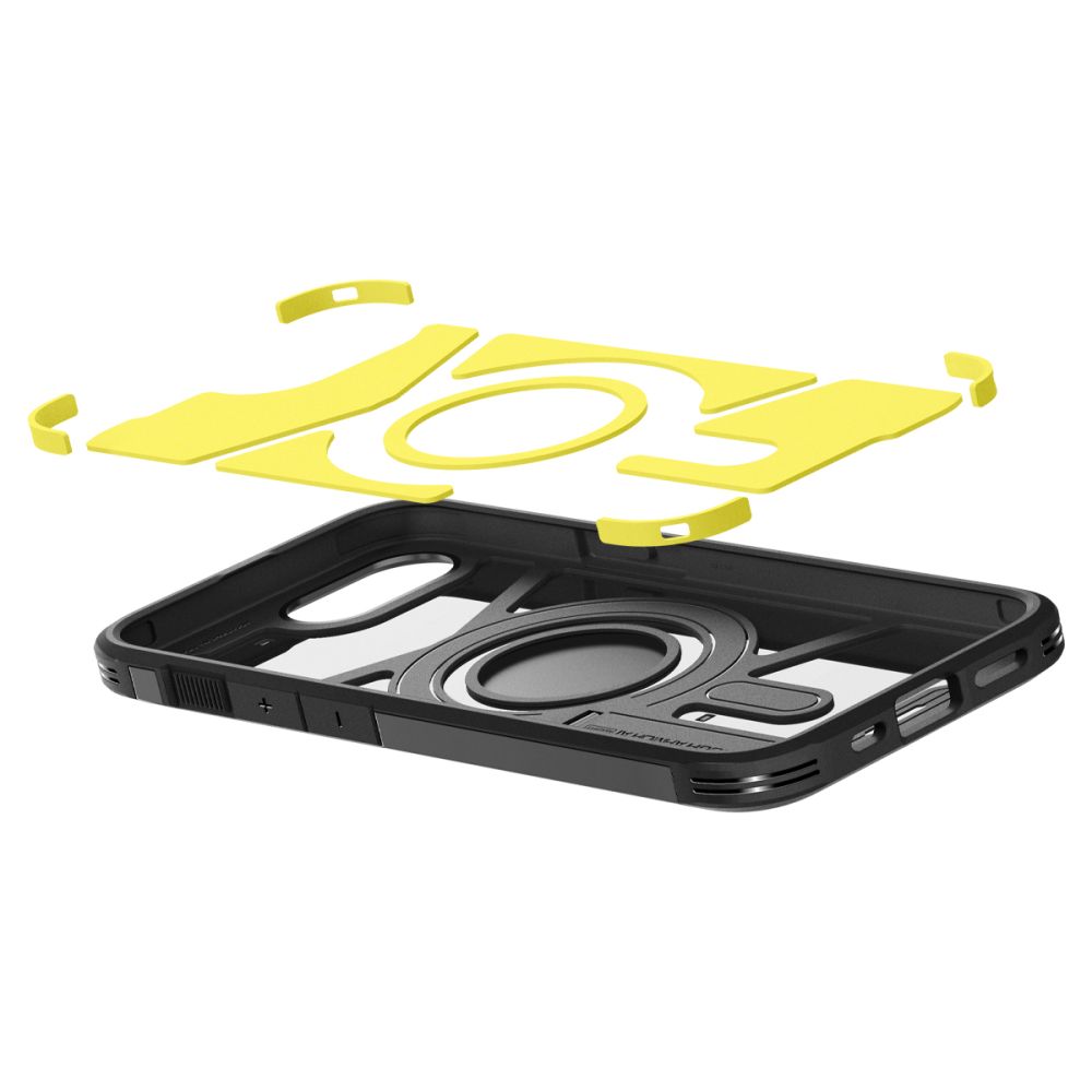 Spigen Tough Armor MagSafe dėklas iPhone 16e – juodas