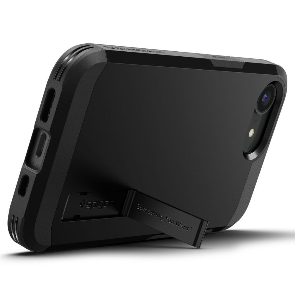 Spigen Tough Armor MagSafe dėklas iPhone 16e – juodas