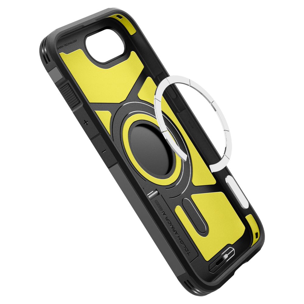Spigen Tough Armor MagSafe dėklas iPhone 16e – juodas