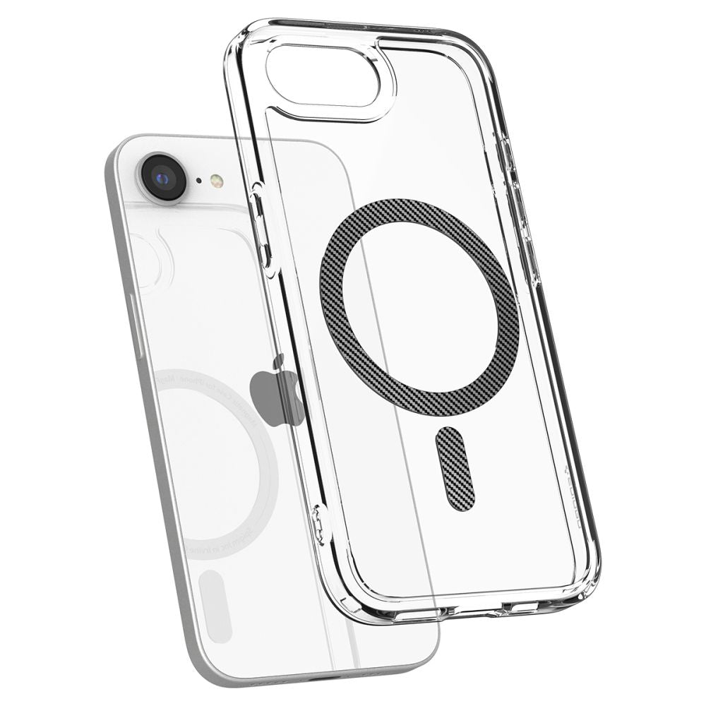 Spigen Ultra Hybrid MagSafe dėklas iPhone 16e – skaidrus