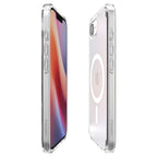 Spigen Ultra Hybrid MagSafe dėklas iPhone 16e – baltas