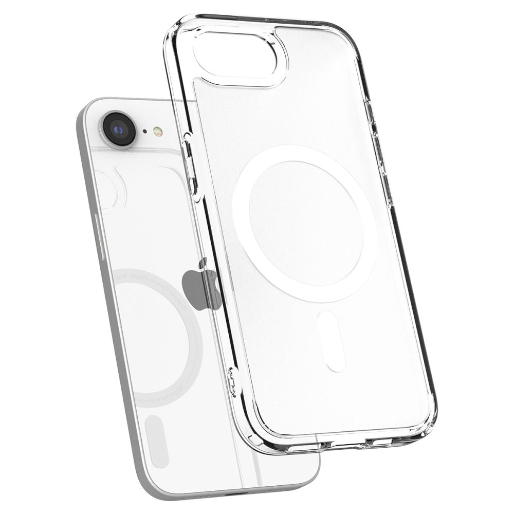 Spigen Ultra Hybrid MagSafe dėklas iPhone 16e – baltas