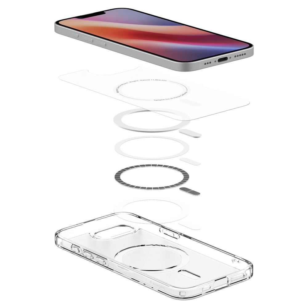 Spigen Ultra Hybrid MagSafe dėklas iPhone 16e – baltas