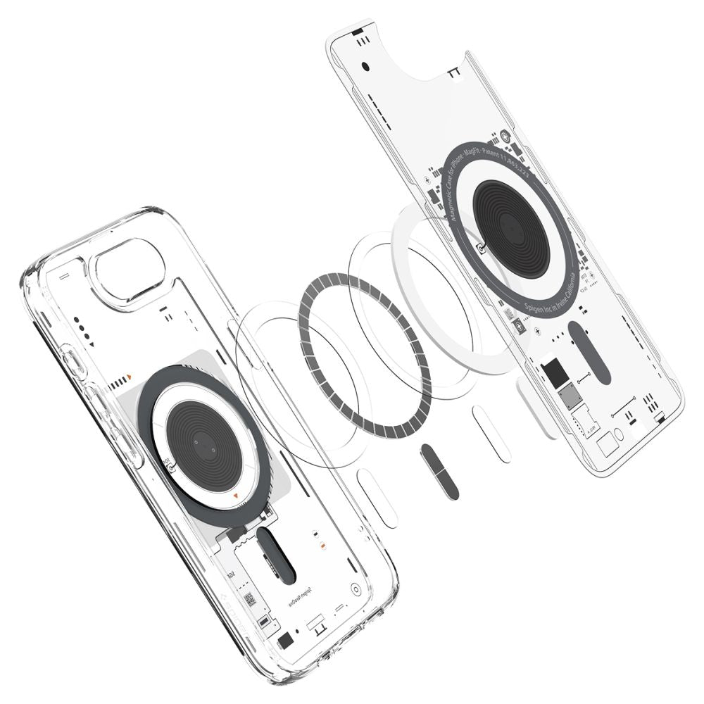 Spigen Ultra Hybrid MagSafe dėklas iPhone 16e – skaidrus