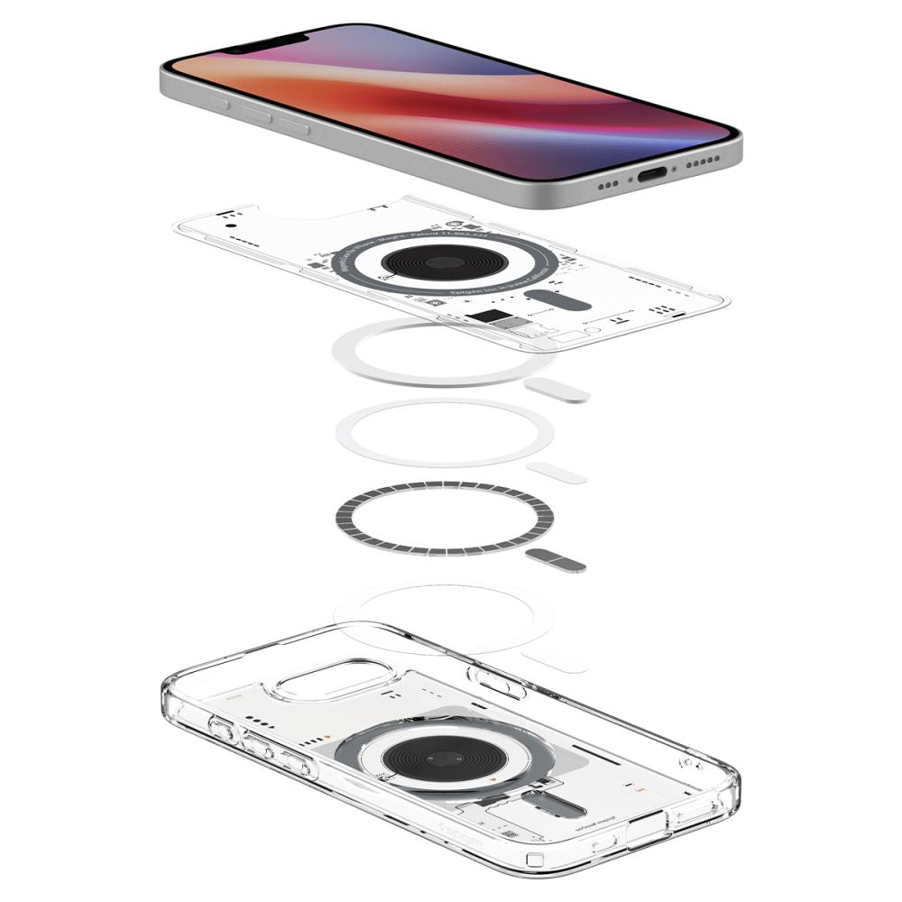 Spigen Ultra Hybrid MagSafe dėklas iPhone 16e – skaidrus