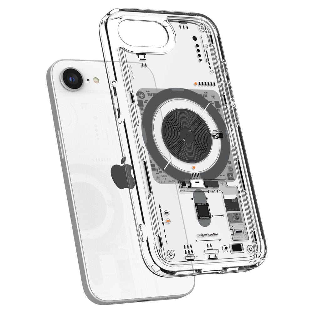 Spigen Ultra Hybrid MagSafe dėklas iPhone 16e – skaidrus