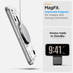 Spigen Ultra Hybrid MagSafe dėklas iPhone 16e – skaidrus
