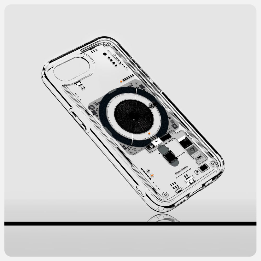 Spigen Ultra Hybrid MagSafe dėklas iPhone 16e – skaidrus