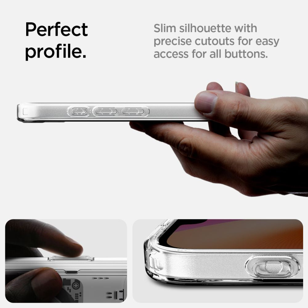 Spigen Ultra Hybrid MagSafe dėklas iPhone 16e – skaidrus