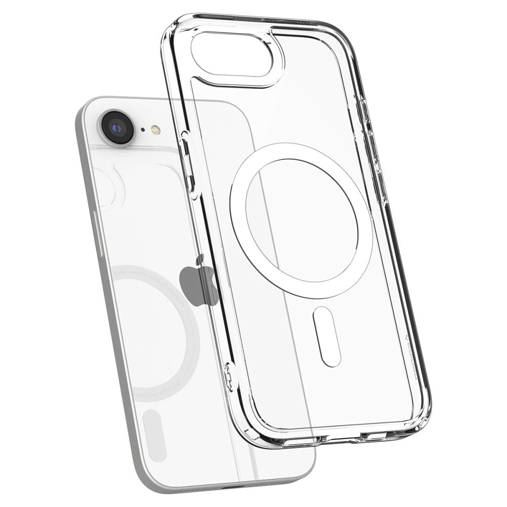 Spigen Ultra Hybrid MagSafe dėklas iPhone 16e – skaidrus