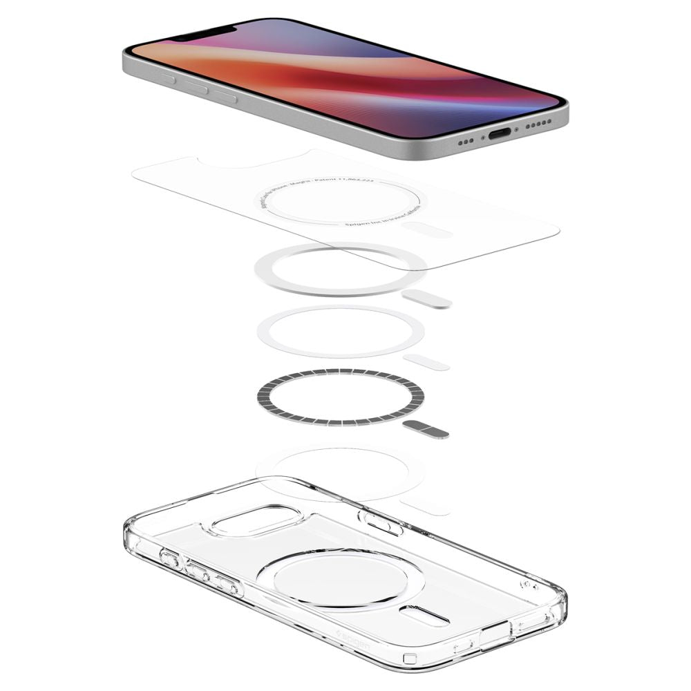 Spigen Ultra Hybrid MagSafe dėklas iPhone 16e – skaidrus
