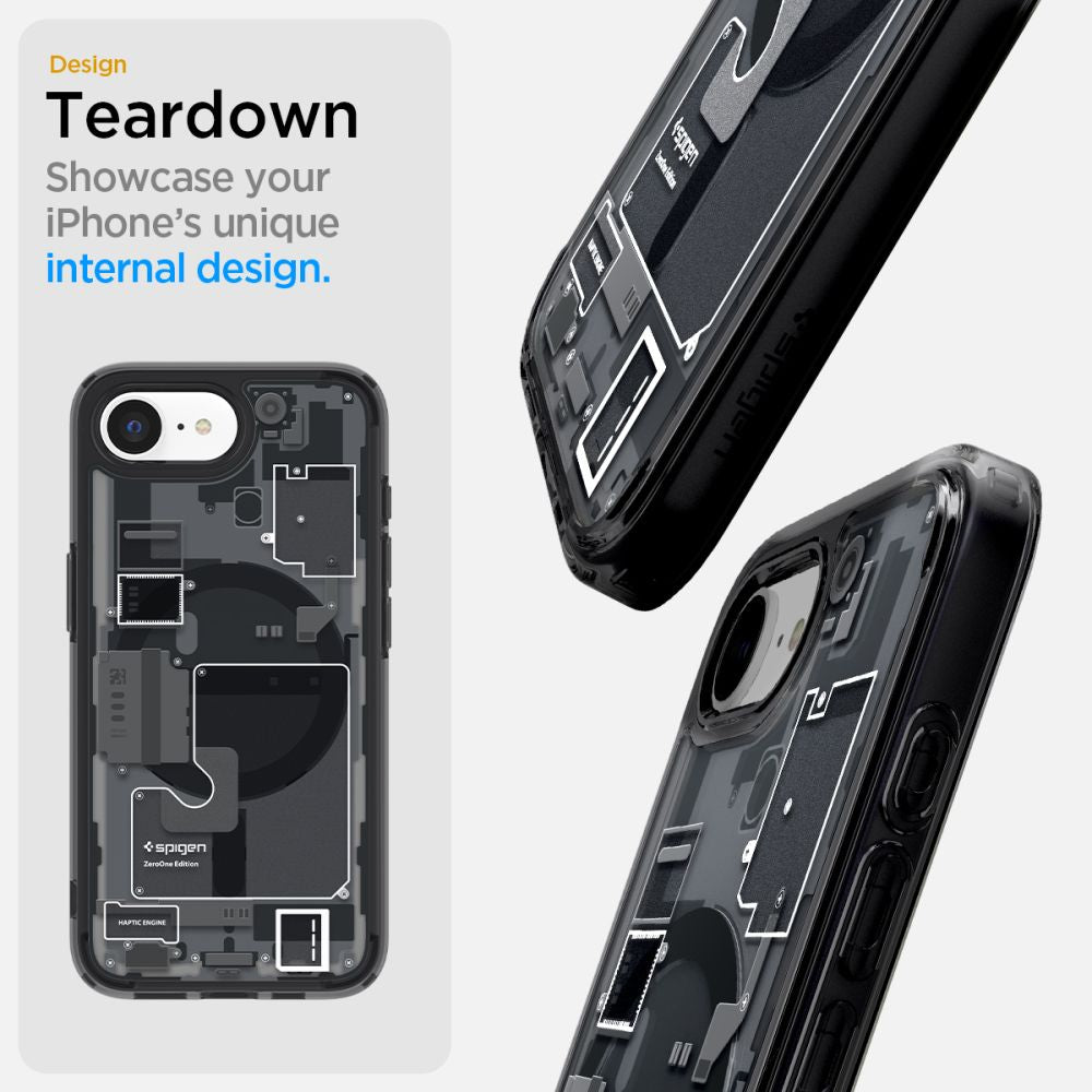 Spigen Ultra Hybrid MagSafe dėklas iPhone 16e – juodas