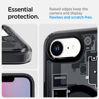 Spigen Ultra Hybrid MagSafe dėklas iPhone 16e – juodas