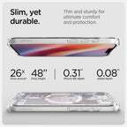 Spigen Ultra Hybrid MagSafe dėklas iPhone 16e – baltas