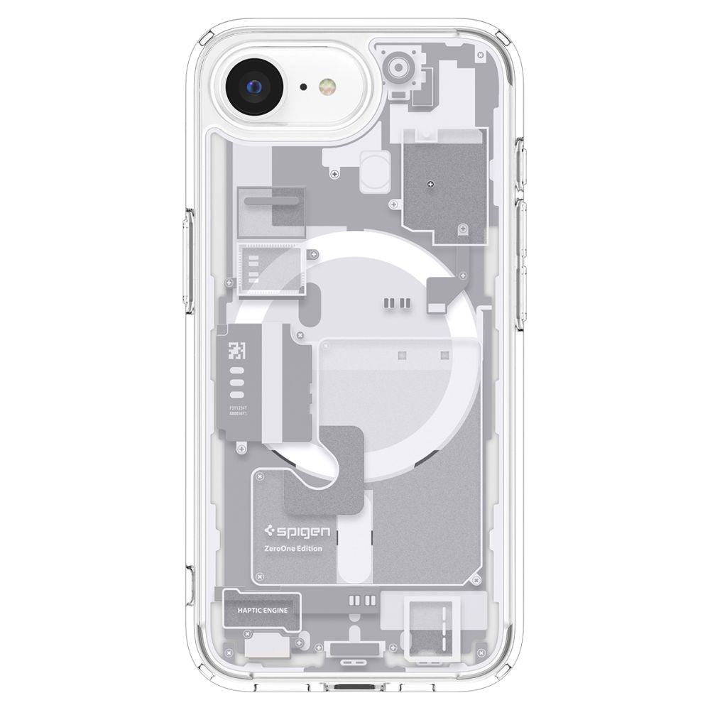 Spigen Ultra Hybrid MagSafe dėklas iPhone 16e – baltas