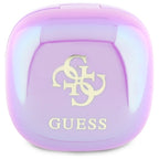 Guess 4G spausdintas logotipas Bluetooth TWS ausinės + prijungimo stotelė - violetinė