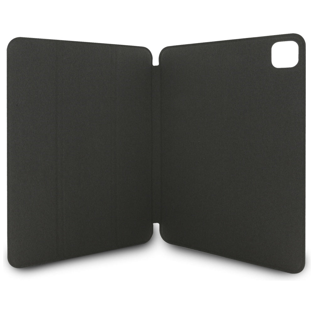 Karl Lagerfeld Saffiano Magnetic Karl & Choupette iPad Pro 11" 2024 knygos viršelio dėklas - juodas