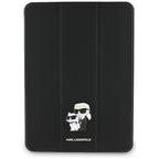 Karl Lagerfeld Saffiano Magnetic Karl & Choupette iPad Air 11" 2024 Knygos viršelio dėklas - juodas