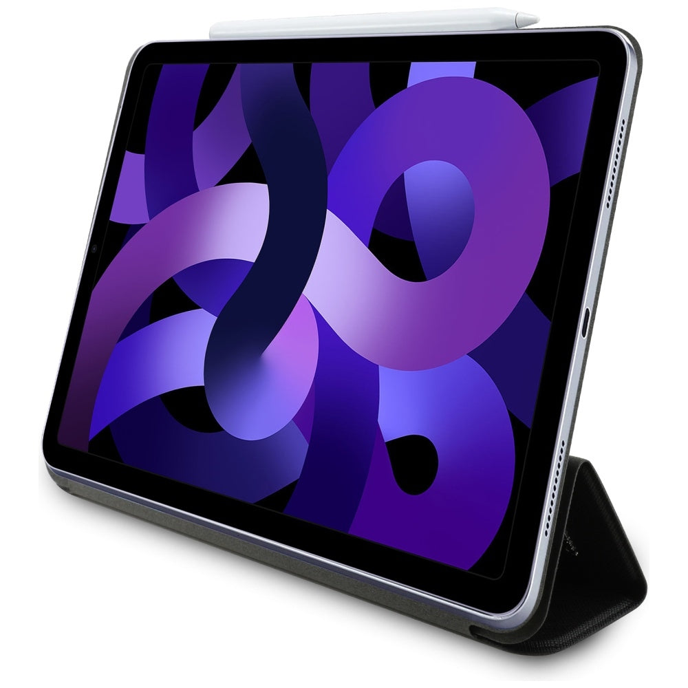 Karl Lagerfeld Saffiano Magnetic Karl & Choupette iPad Air 11" 2024 Knygos viršelio dėklas - juodas
