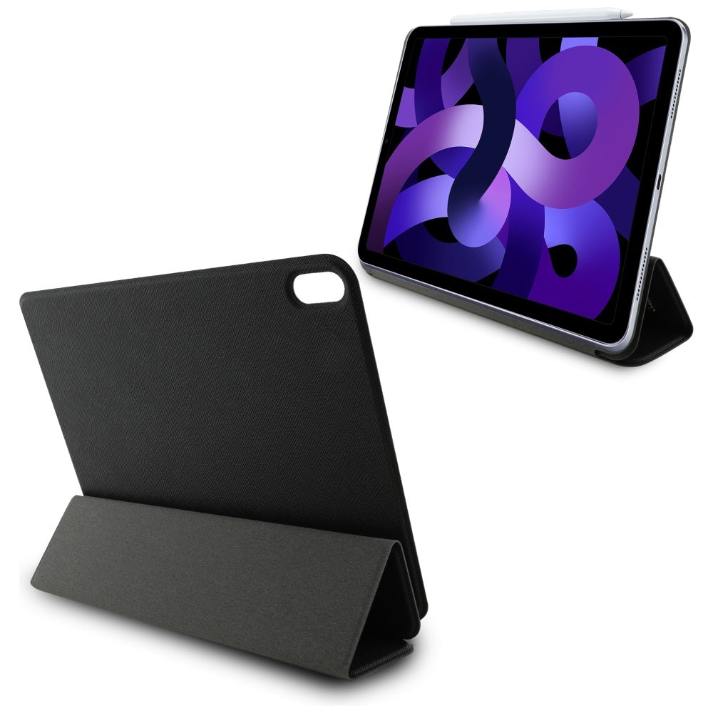 Karl Lagerfeld Saffiano Magnetic Karl & Choupette iPad Air 11" 2024 Knygos viršelio dėklas - juodas