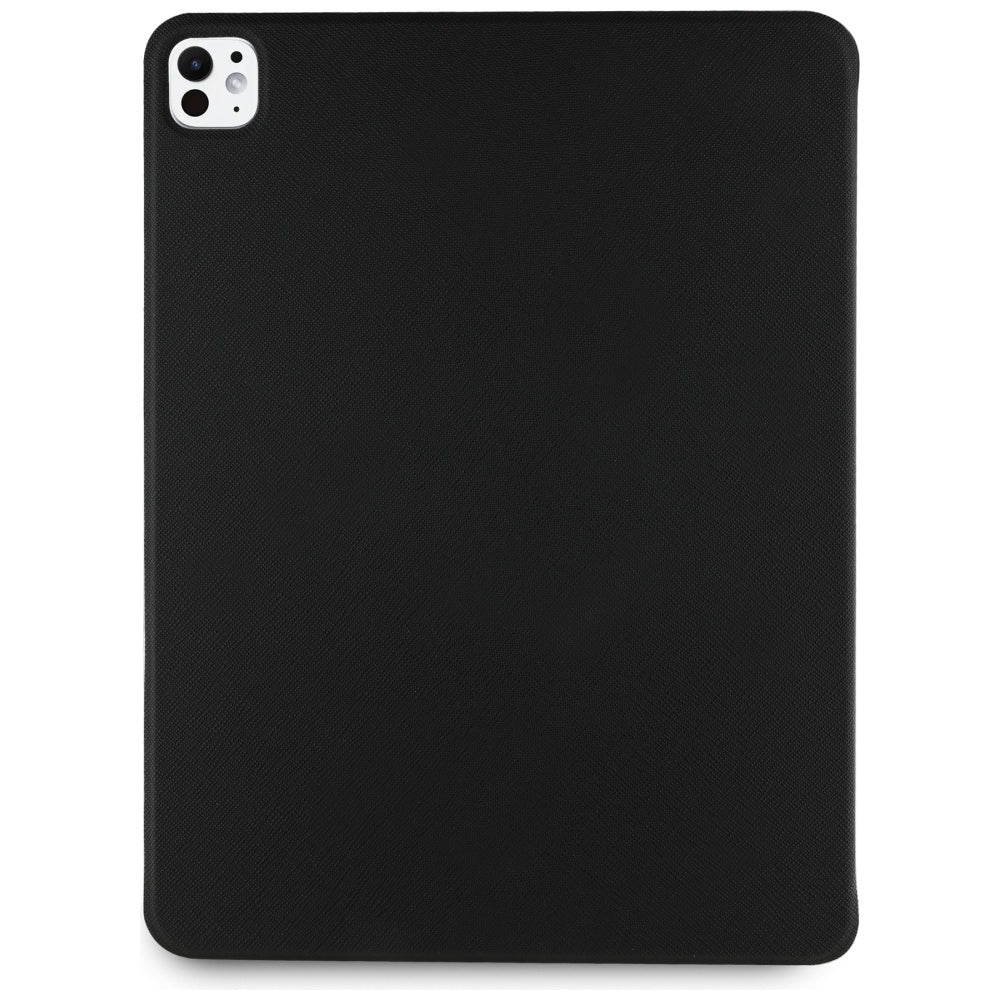 Karl Lagerfeld Saffiano Magnetic Karl & Choupette iPad Pro 13" 2024 knygos viršelio dėklas - juodas